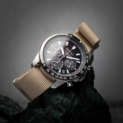 time+ Ballistic Nylon Military Watch Strap Beige