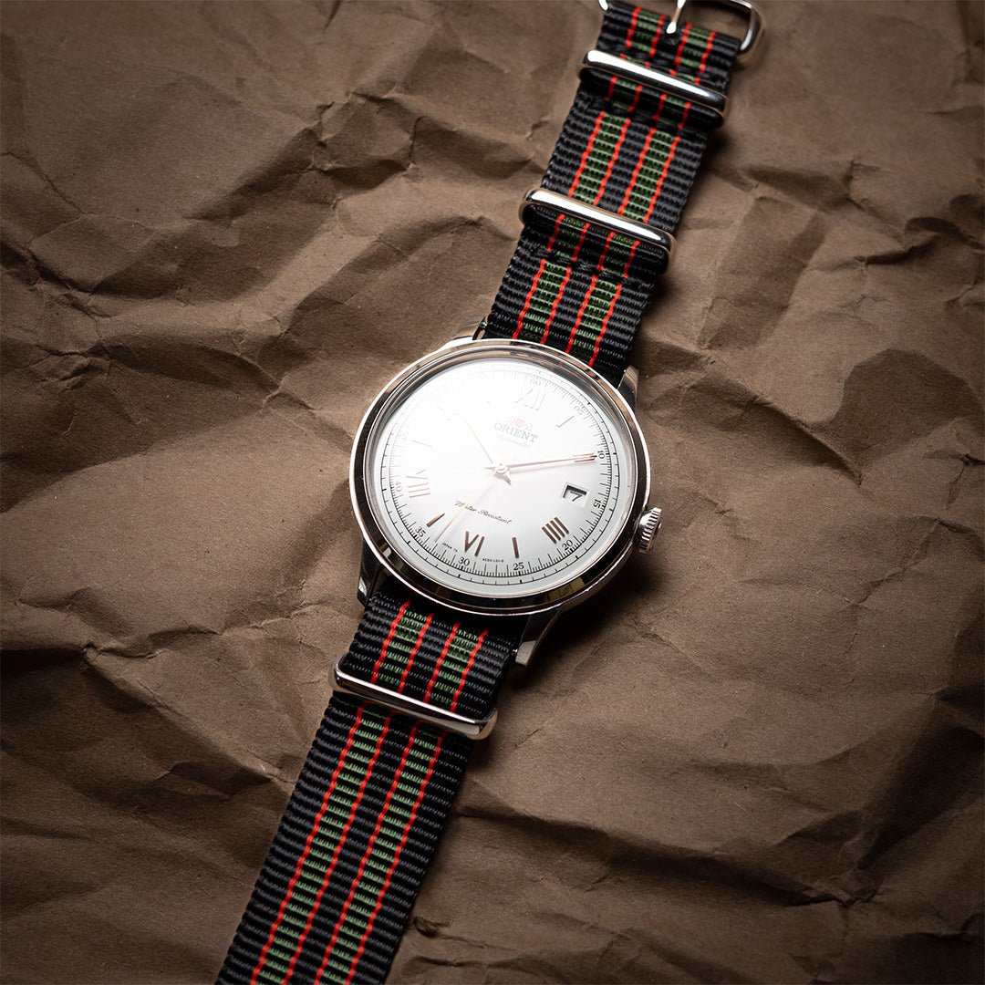 time+ Ballistic Nylon Military Watch Strap Vintage Bond - Polished
