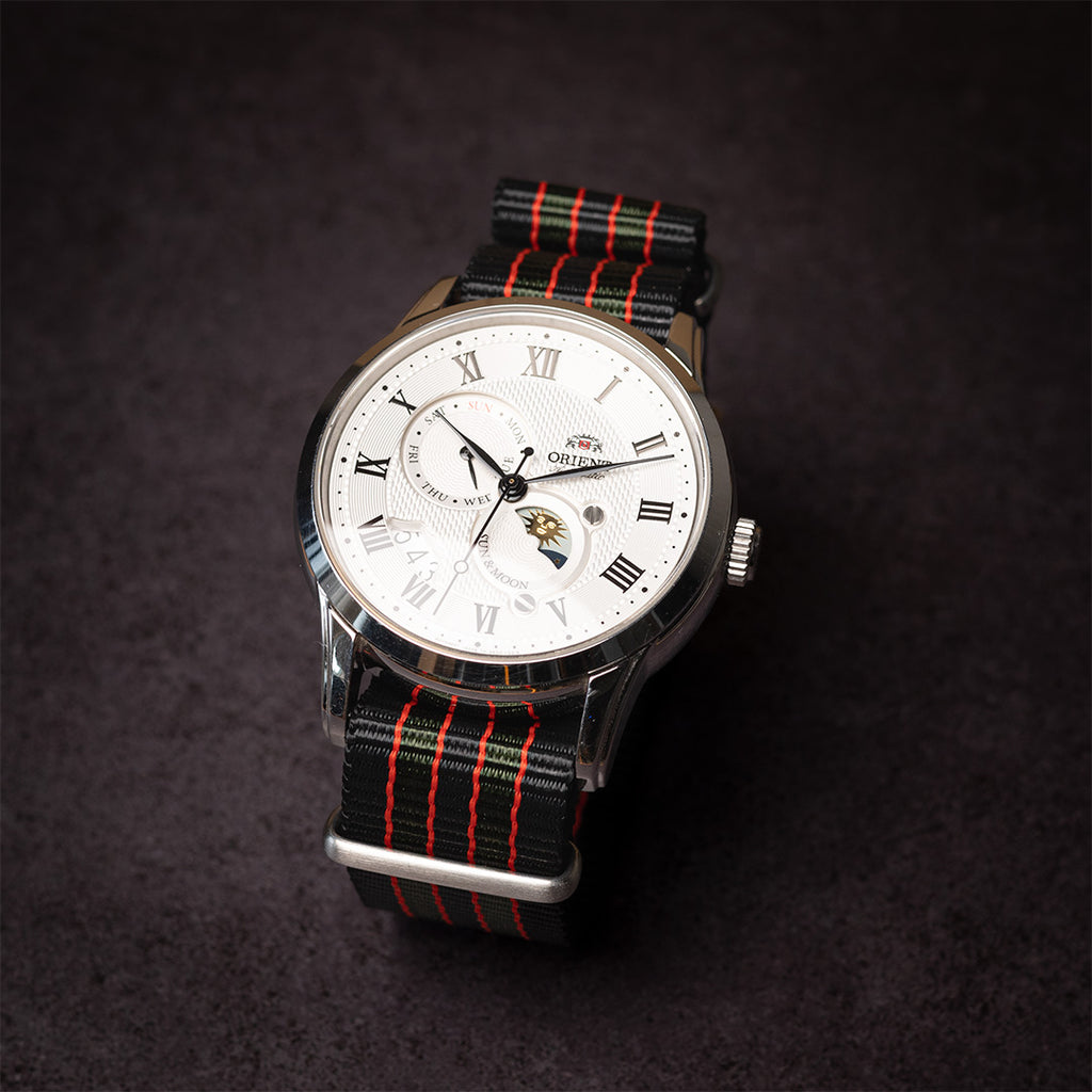time+ Ballistic Nylon Military Watch Strap Vintage Bond - Brushed