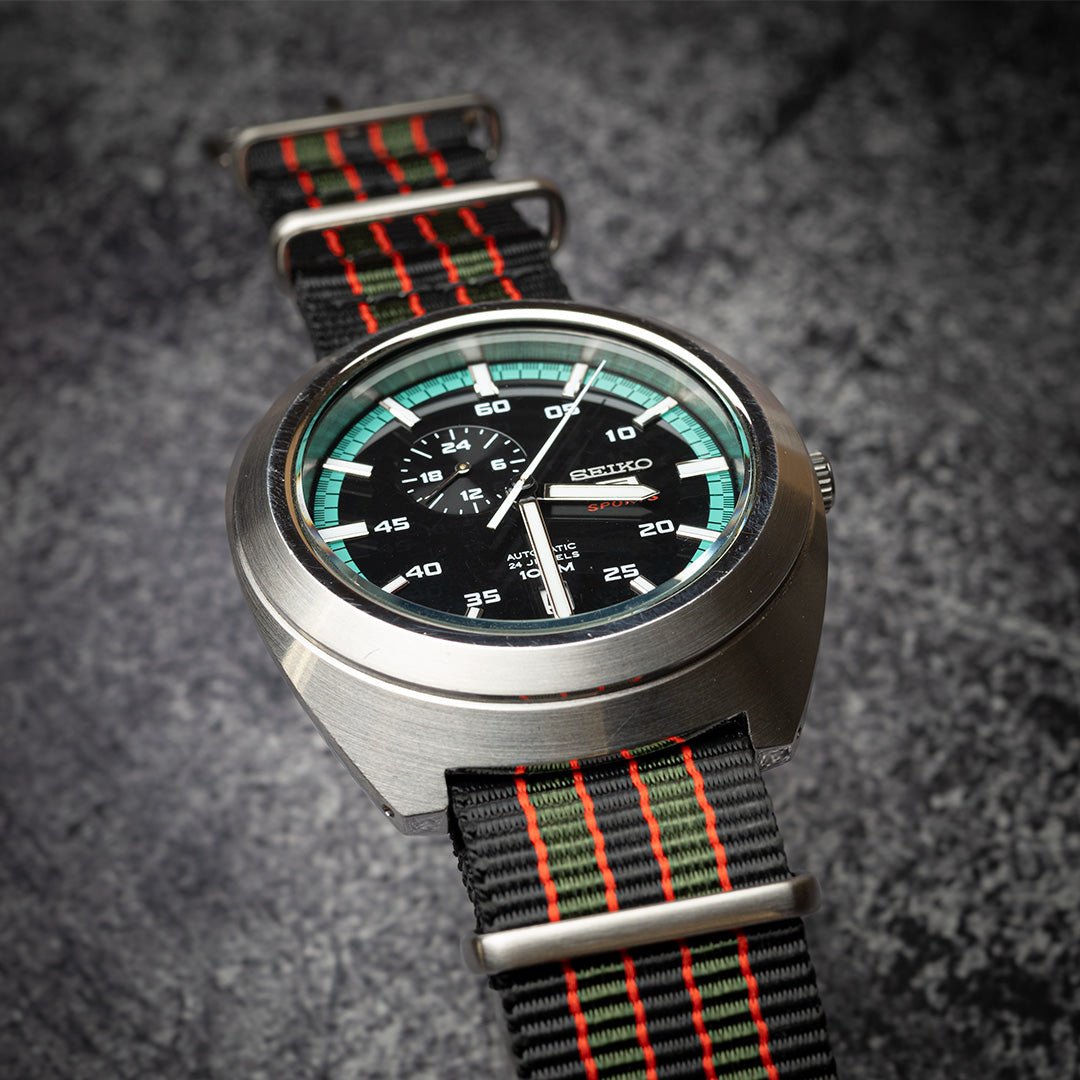 time+ Ballistic Nylon Military Watch Strap Vintage Bond - Brushed