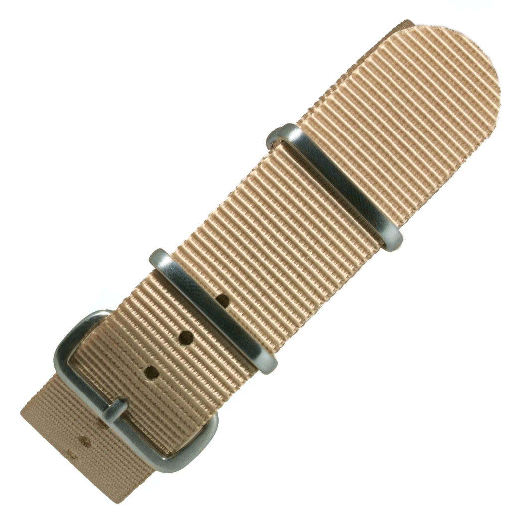 time+ Ballistic Nylon Military Watch Strap Beige