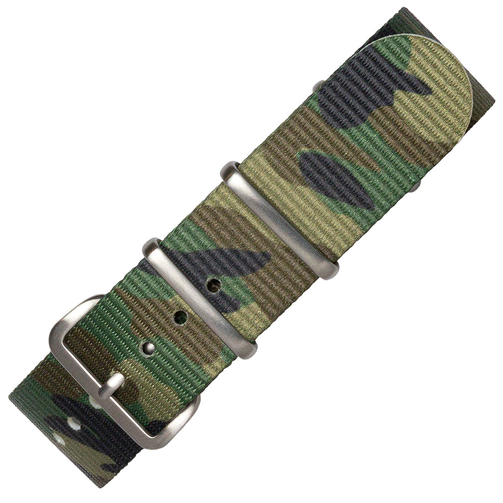 time+ Camouflage Nylon Military Watch Strap