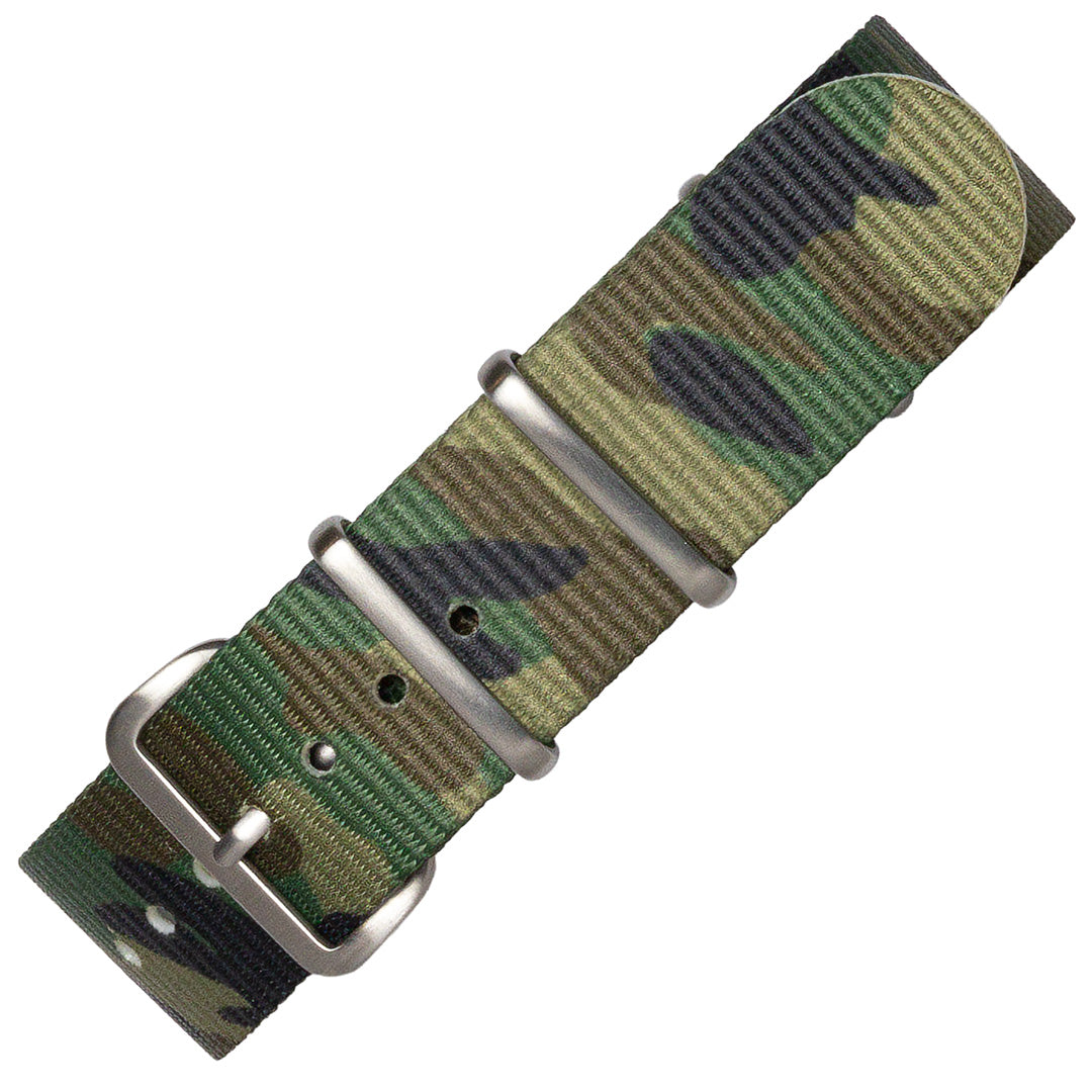 time+ Nylon Camouflage Military Watch Strap