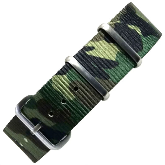 time+ Nylon Camouflage Military Watch Strap