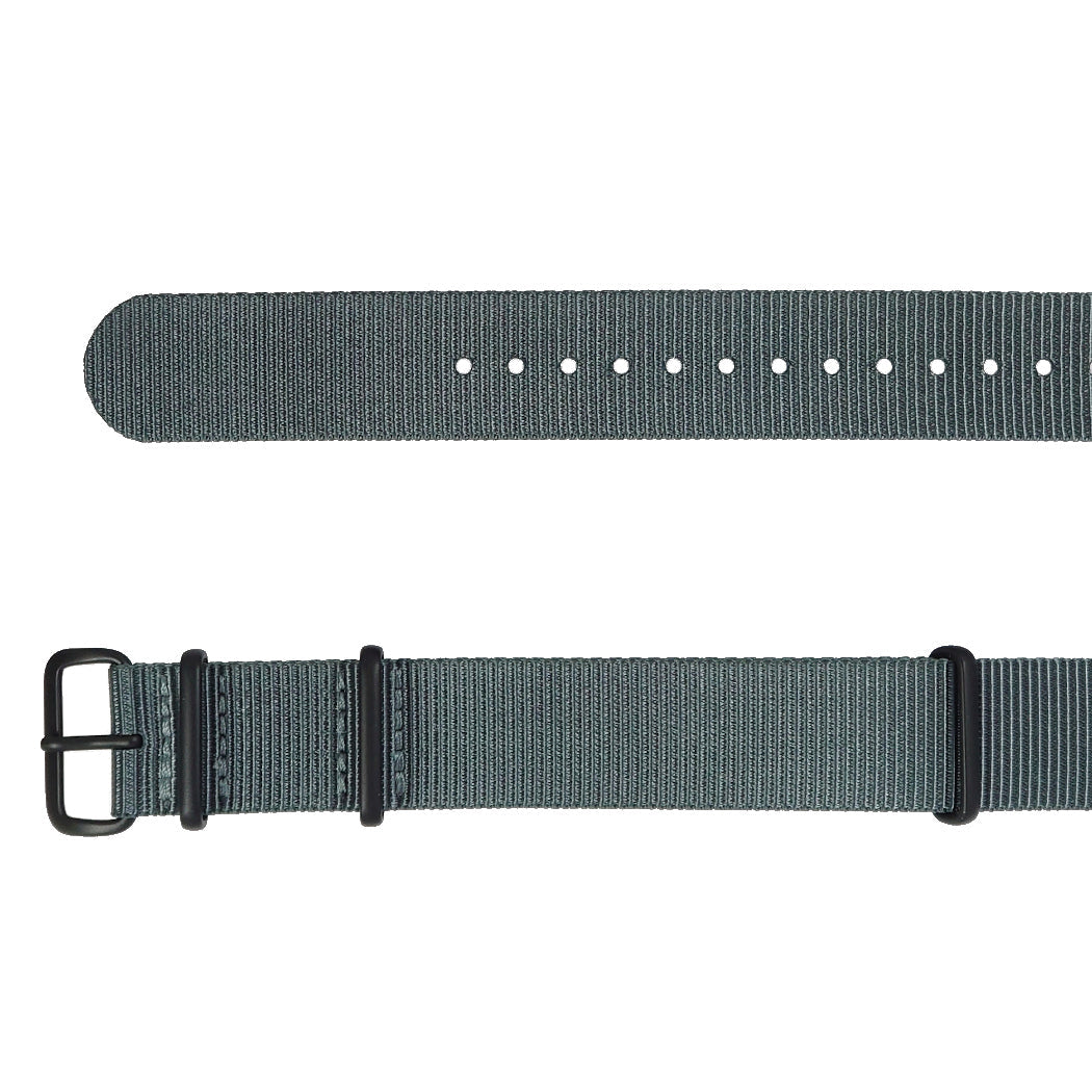 time+ Ballistic Nylon Military Watch Strap Dark Grey