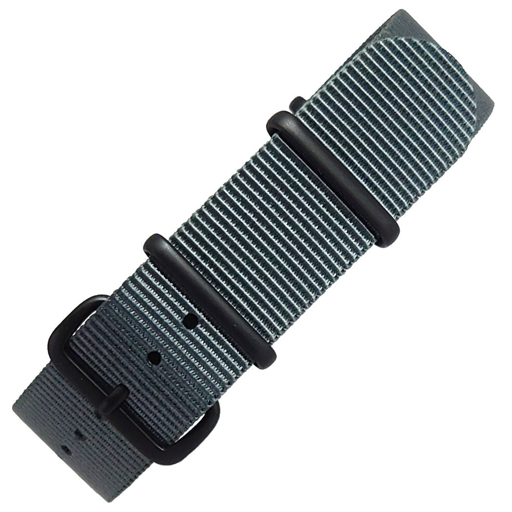 time+ Ballistic Nylon Military Watch Strap Dark Grey