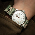 time+ Digital Camo Nylon Military Watch Strap - Brushed on Orient Bambino