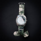 time+ Digital Camo Nylon Military Watch Strap - Brushed on SEIKO 5 Sprots