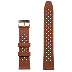 time+ FKM Rubber Tropical Quick Release Watch Strap Brown