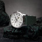 time+ FKM Rubber Tropical Quick Release Watch Strap Green