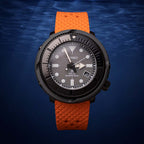time+ FKM Rubber Tropical Quick Release Watch Strap Orange