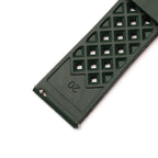 time+ FKM Rubber Tropical Quick Release Watch Strap Green