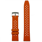 time+ FKM Rubber Tropical Quick Release Watch Strap Orange