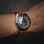 time+ FKM Rubber Tropical Quick Release Watch Strap Brown