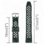 time+ FKM Rubber Tropical Quick Release Watch Strap Orange