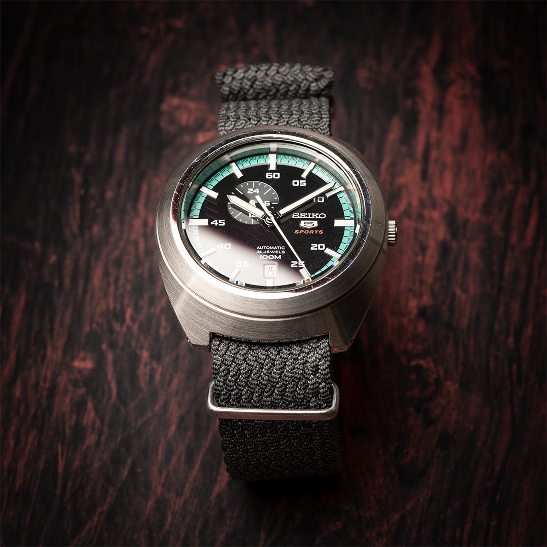 time+ Perlon Military Watch Strap Grey