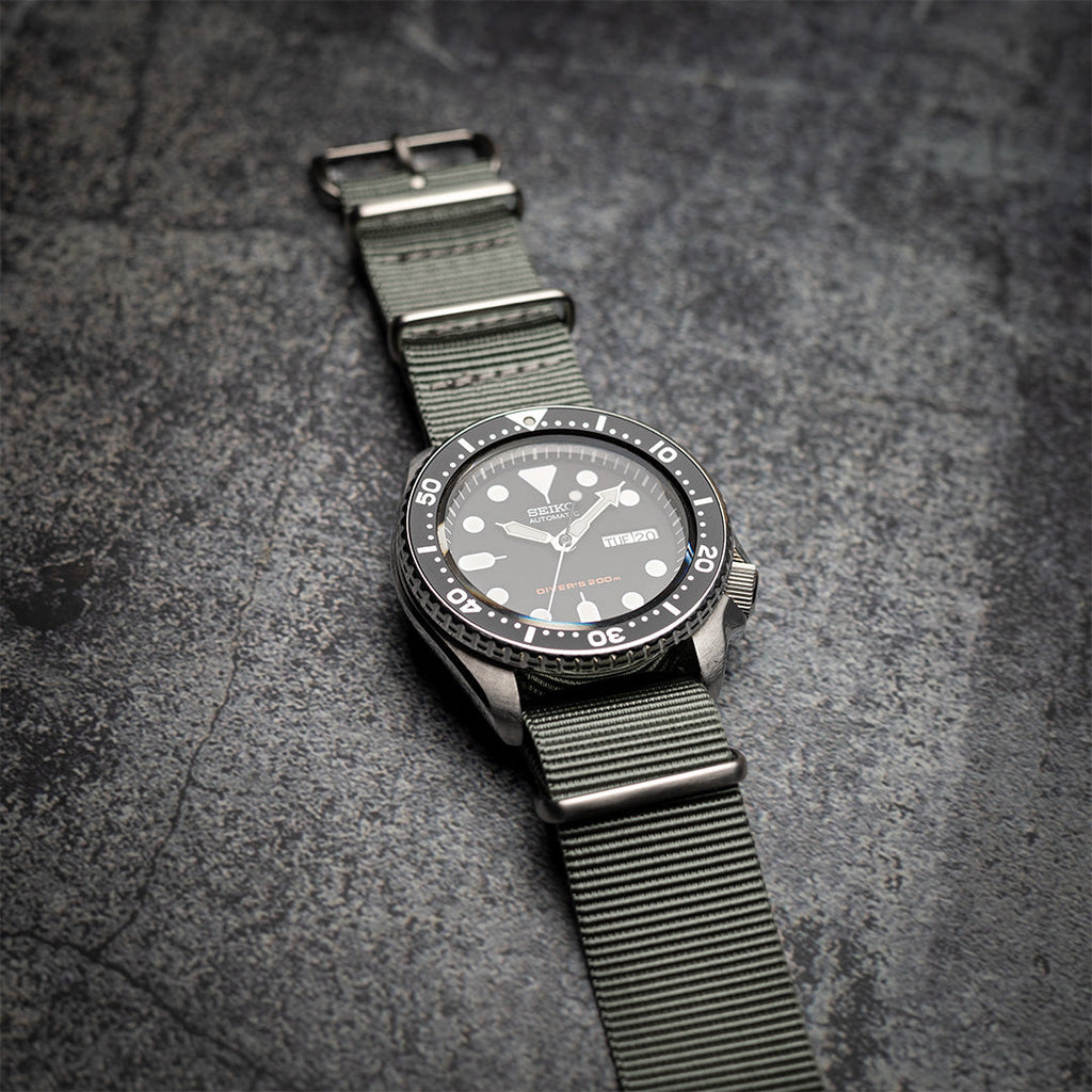 time+ Ballistic Nylon Military Watch Strap Light Grey