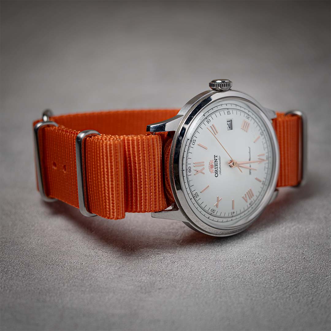 time+ バリスティックナイロン ミリタリーストラップ 時計ベルト オレンジ
