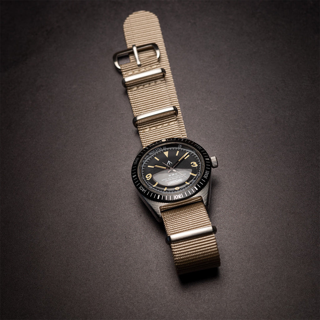 time+ Ballistic Nylon Military Watch Strap Beige