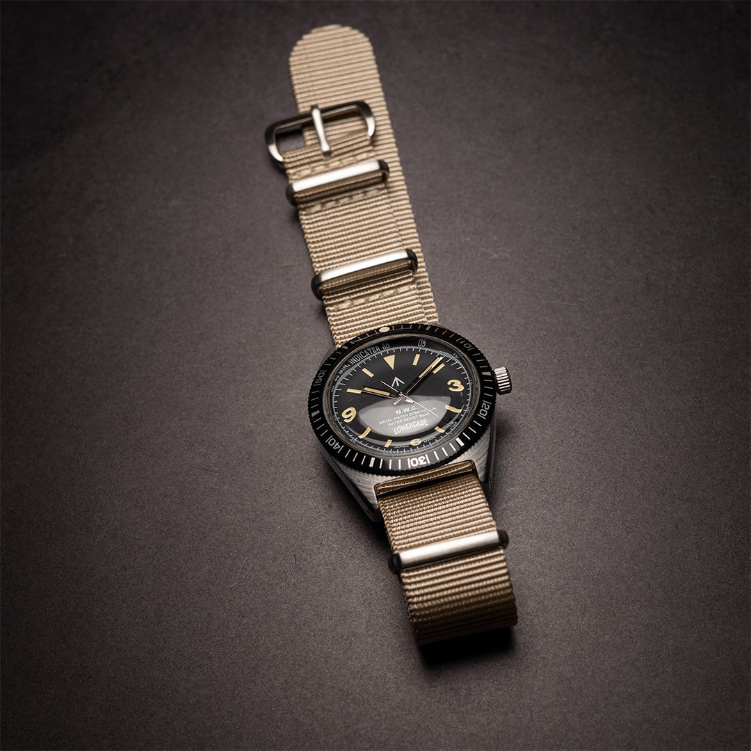 time+ Ballistic Nylon Military Watch Strap Beige