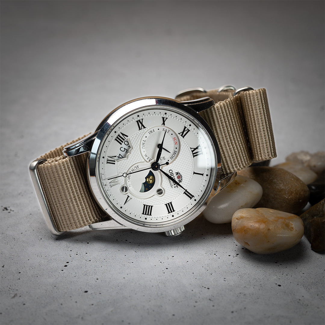time+ Ballistic Nylon Military Watch Strap Beige