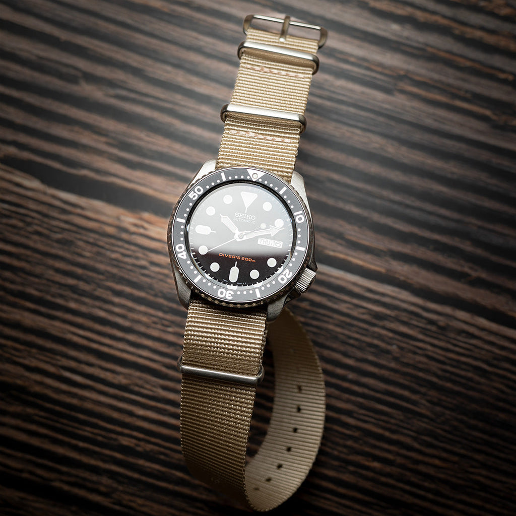 time+ Ballistic Nylon Military Watch Strap Beige