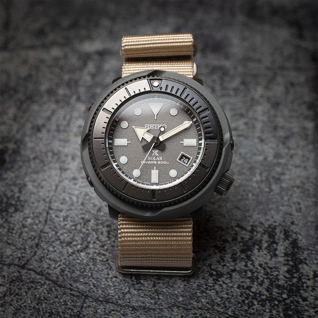 time+ Ballistic Nylon Military Watch Strap Beige