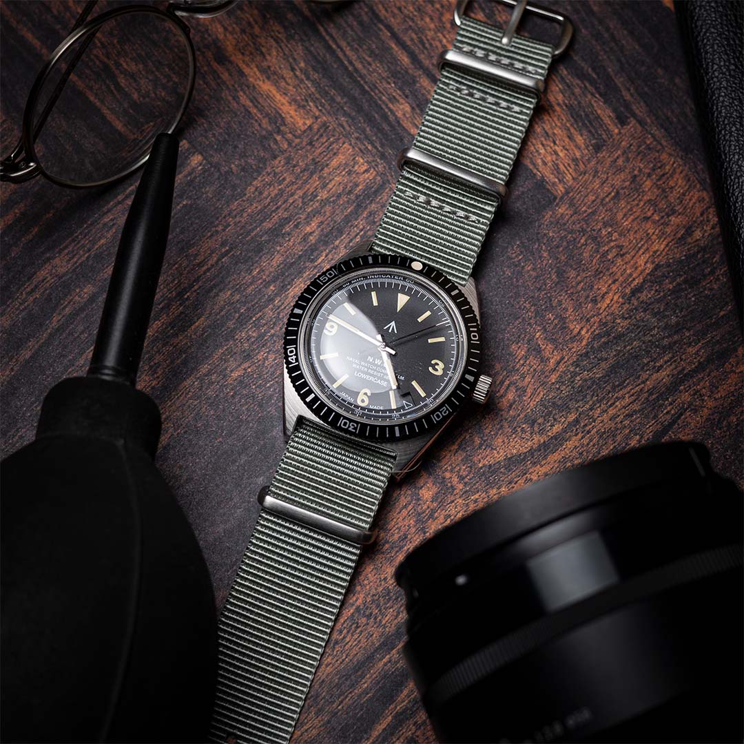 time+ Ballistic Nylon Military Watch Strap Light Grey