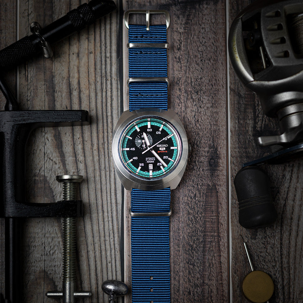 time+ Ballistic Nylon Military Watch Strap Navy