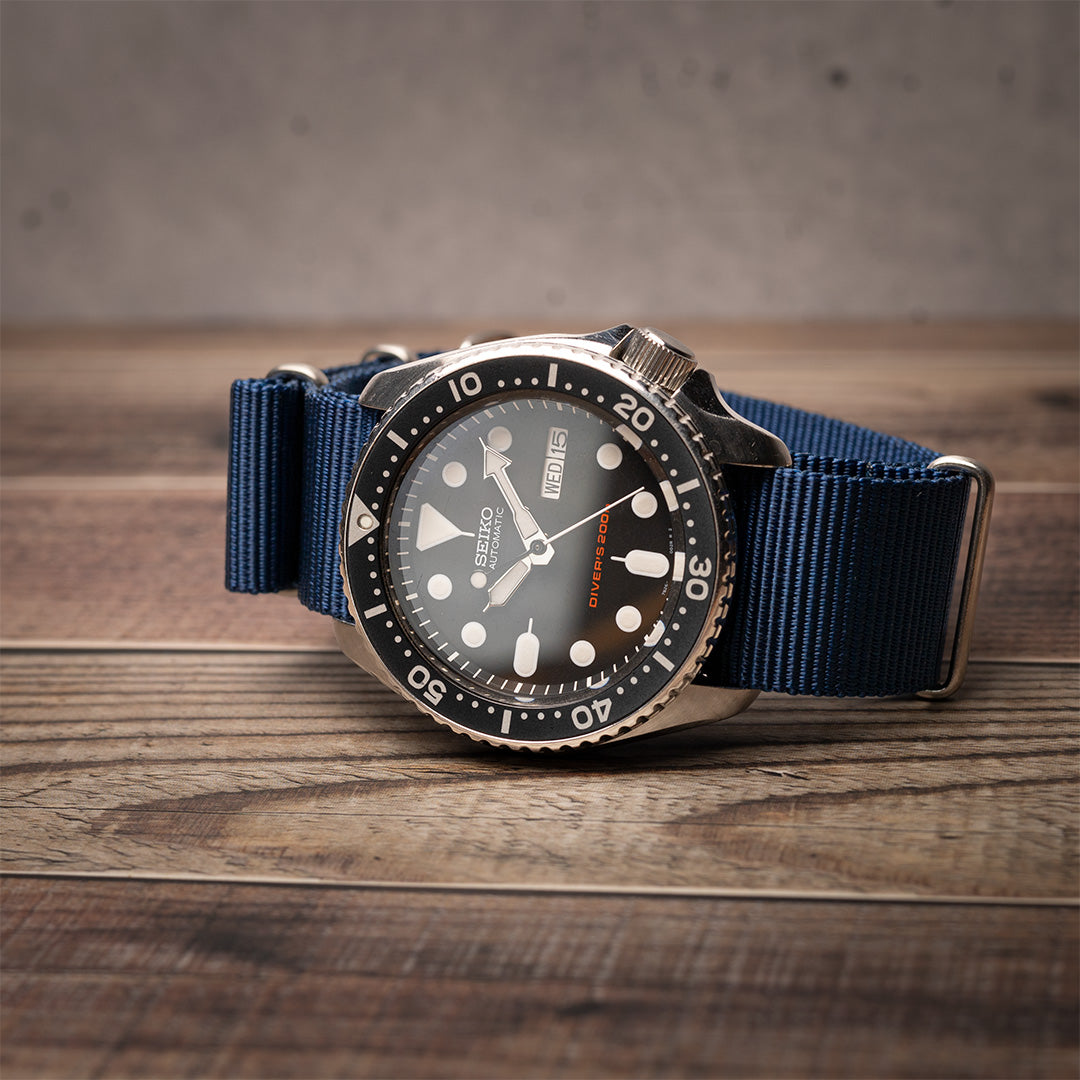 time+ Ballistic Nylon Military Watch Strap Navy
