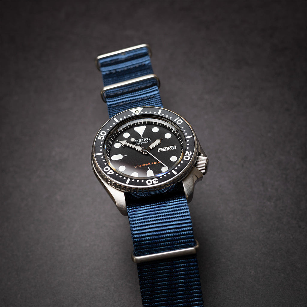 time+ Ballistic Nylon Military Watch Strap Navy