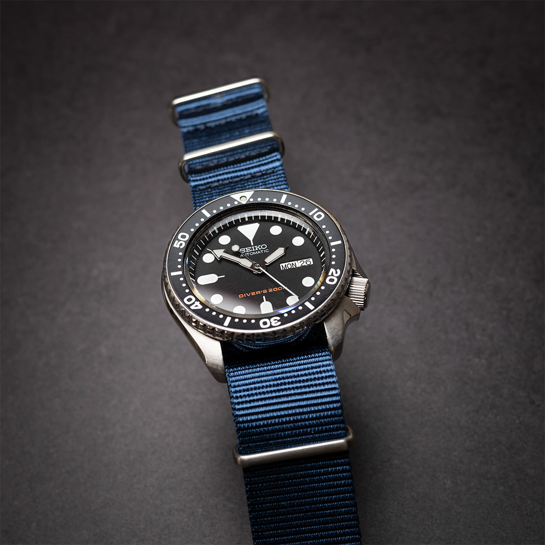 time+ Ballistic Nylon Military Watch Strap Navy