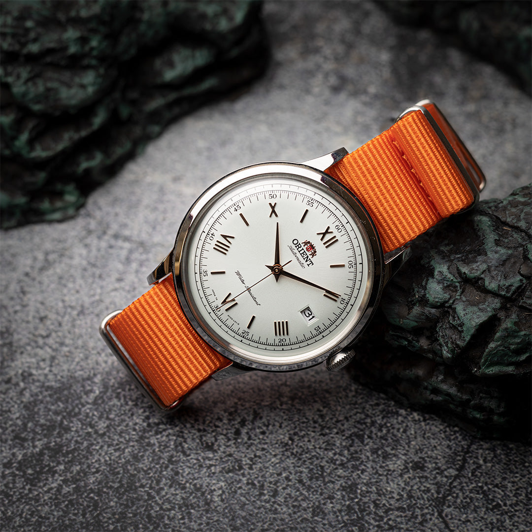 time+ バリスティックナイロン ミリタリーストラップ 時計ベルト オレンジ