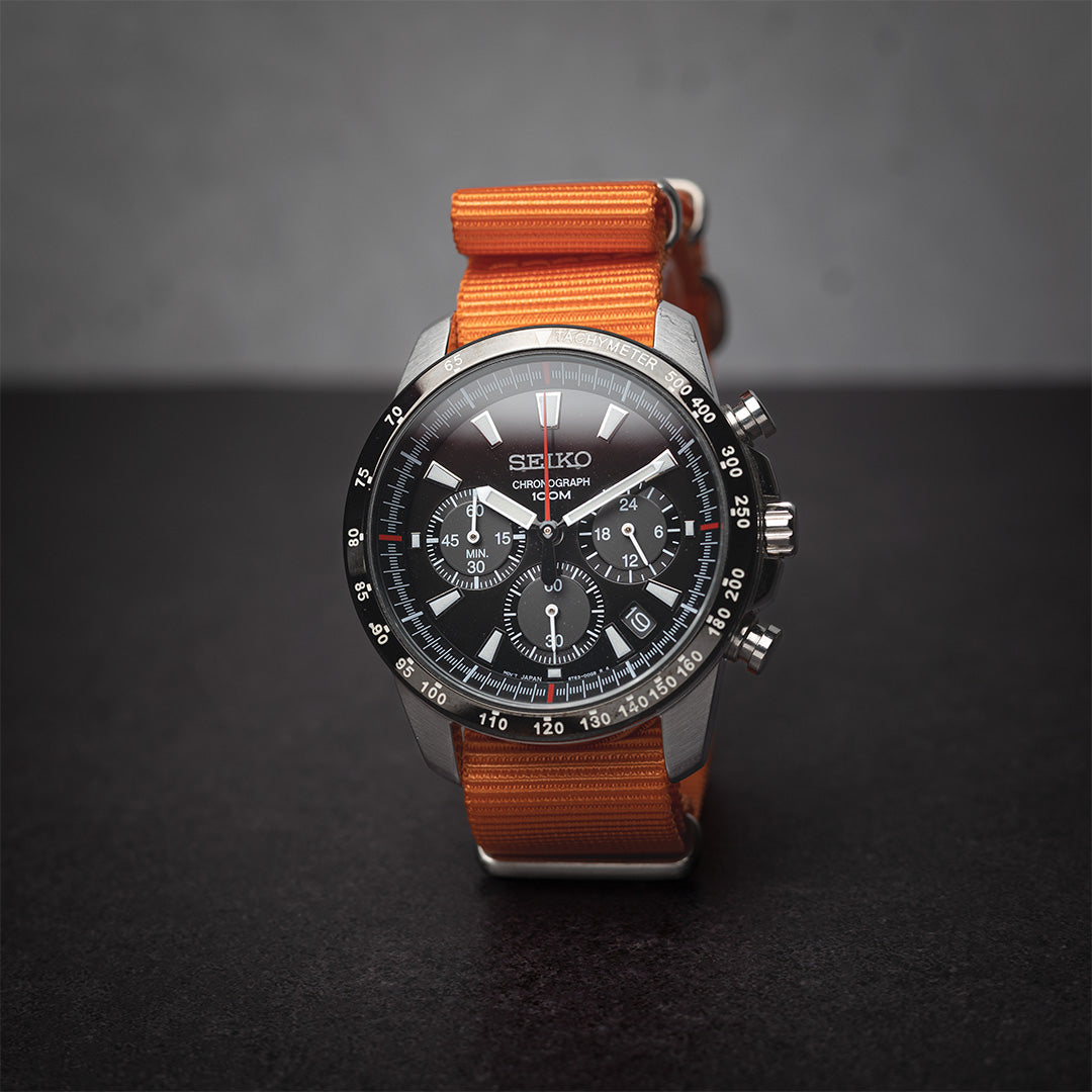 time+ Ballistic Nylon Military Watch Strap Orange