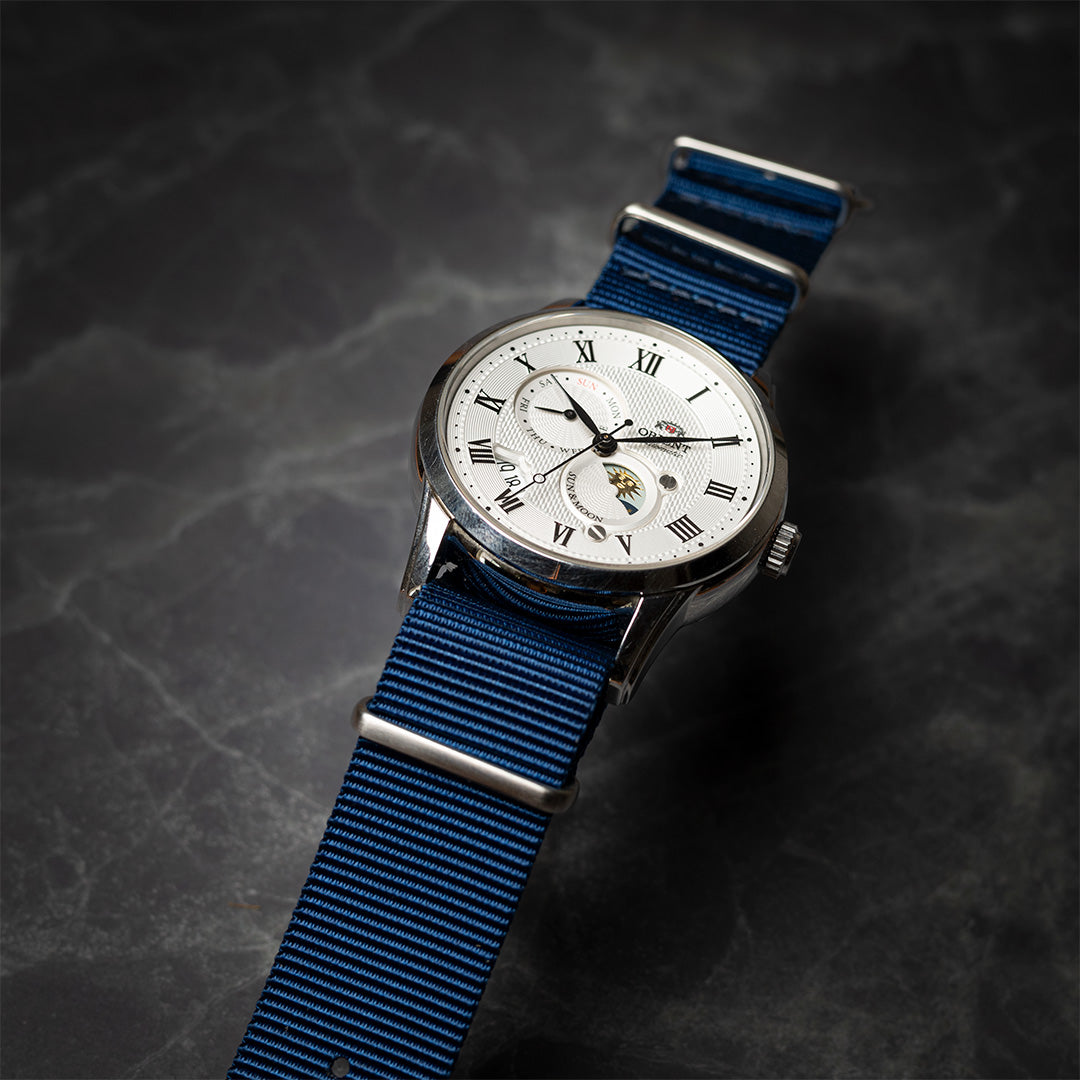 time+ Ballistic Nylon Military Watch Strap Navy