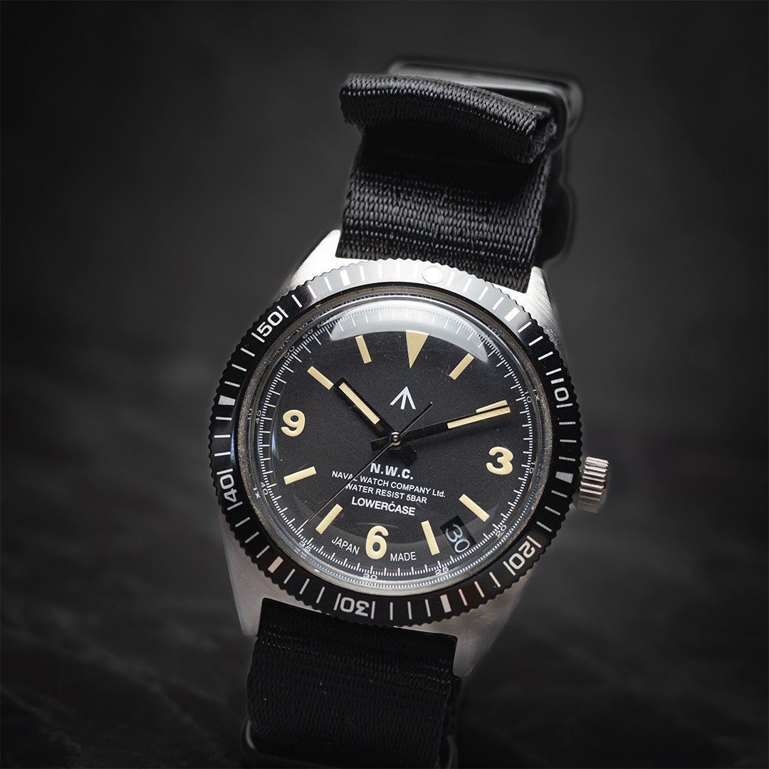 time+ Silky Seat Belt Nylon Military Watch Strap Black