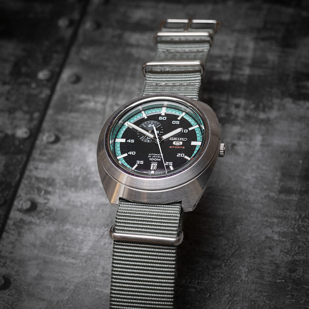 time+ Ballistic Nylon Military Watch Strap Light Grey