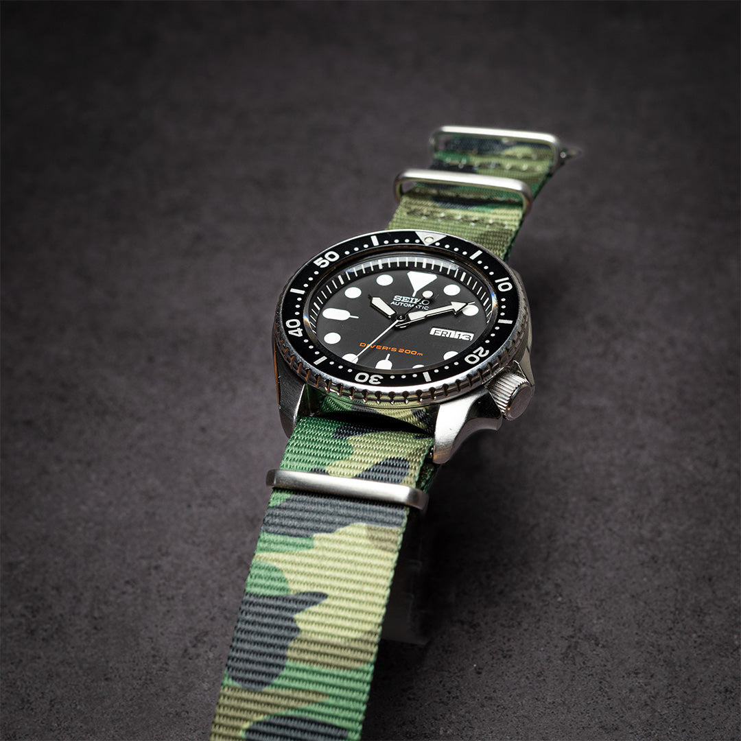 time+ Nylon Camouflage Military Watch Strap