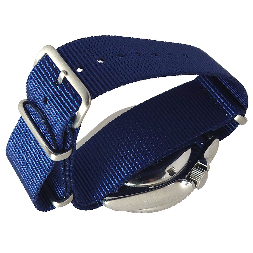 time+ Ballistic Nylon Military Watch Strap Navy