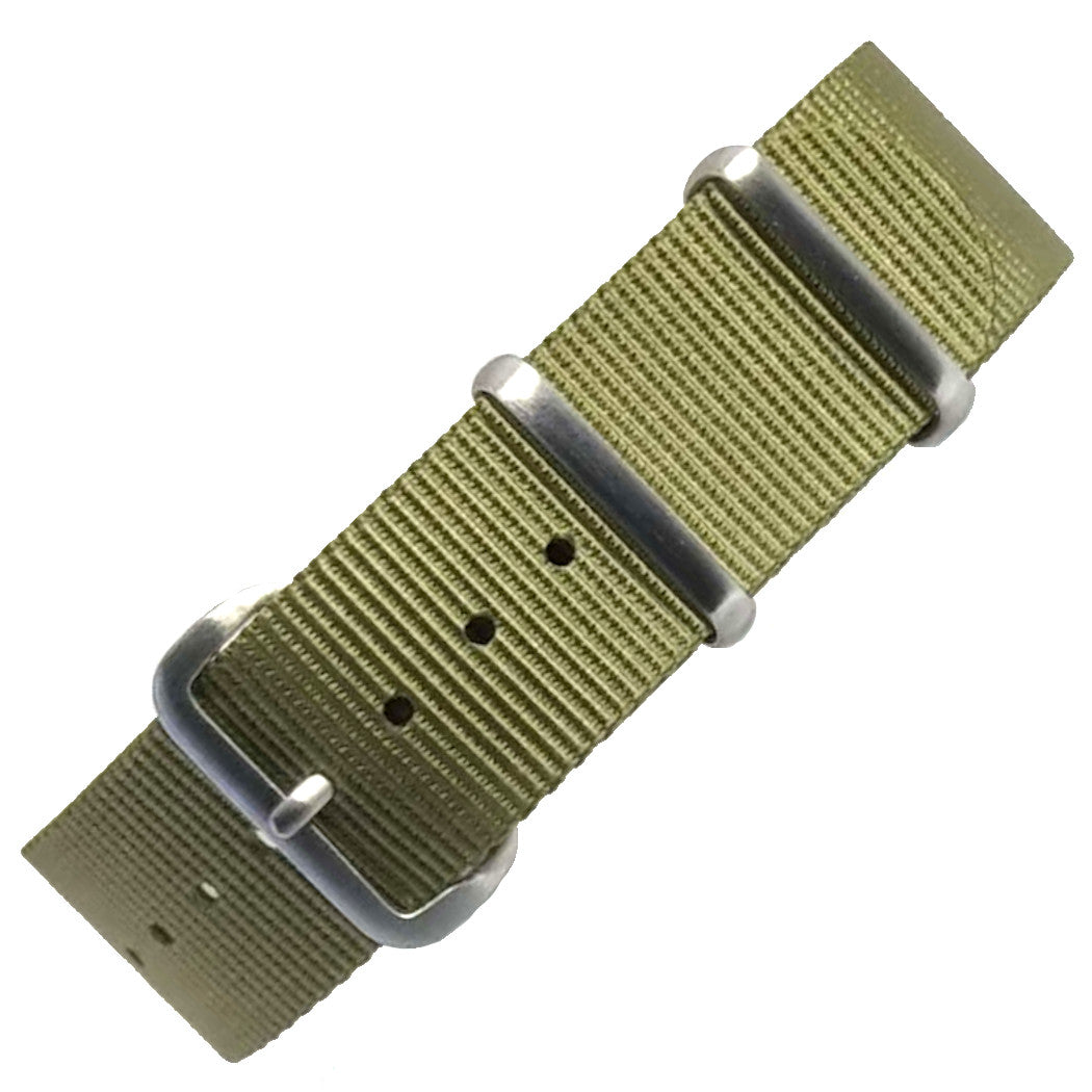 time+ Ballistic Nylon Military Watch Strap Olive