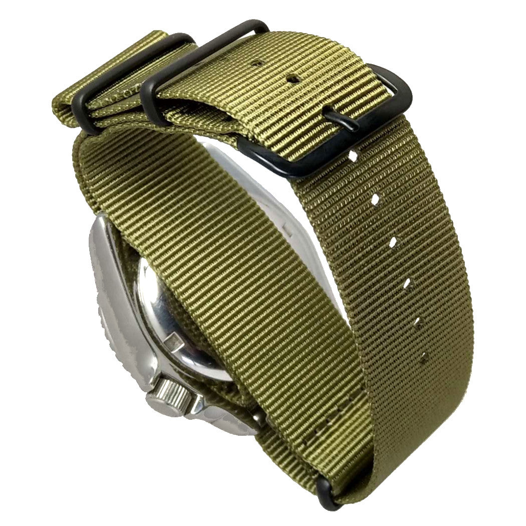 time+ Ballistic Nylon Military Watch Strap Olive