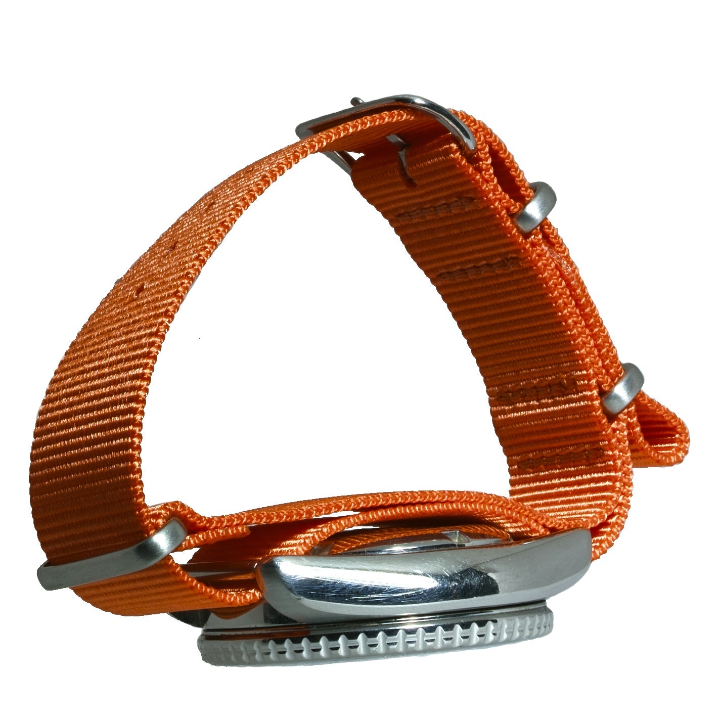 time+ Ballistic Nylon Military Watch Strap Orange