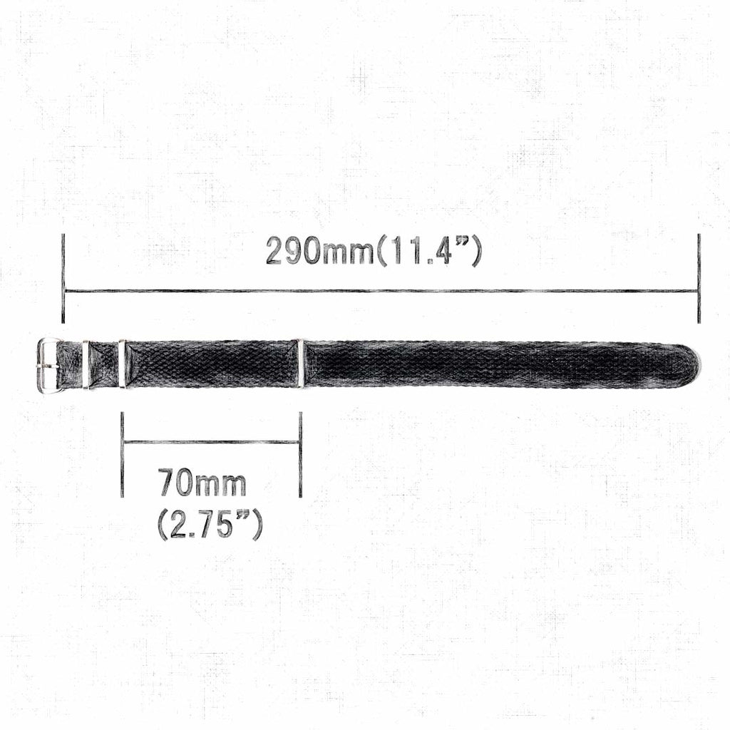 Perlon Watch Strap Length