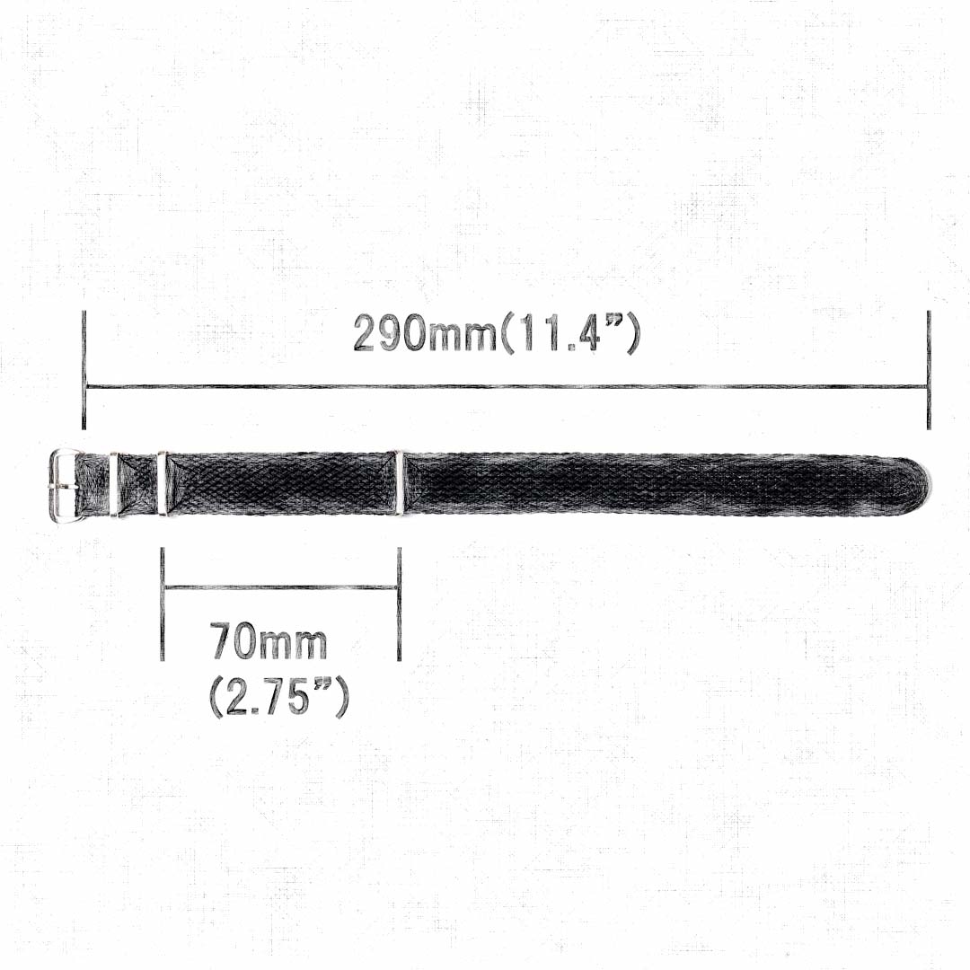Perlon Watch Strap Length