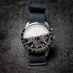 time+ Perlon Military Watch Strap Navy