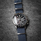 time+ Perlon Military Watch Strap Navy