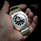 time+ Perlon Military Watch Strap Green