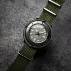 time+ Perlon Military Watch Strap Green