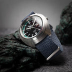 time+ Perlon Military Watch Strap Navy
