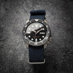 time+ Perlon Military Watch Strap Navy